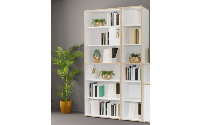 Regal Keflavik, weiß/Artisan Eiche-Nachbildung-03