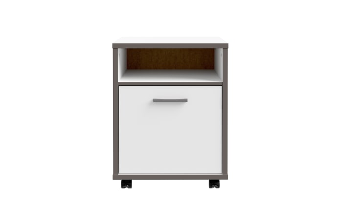 Rollcontainer Keflavik, grau/weiß-02