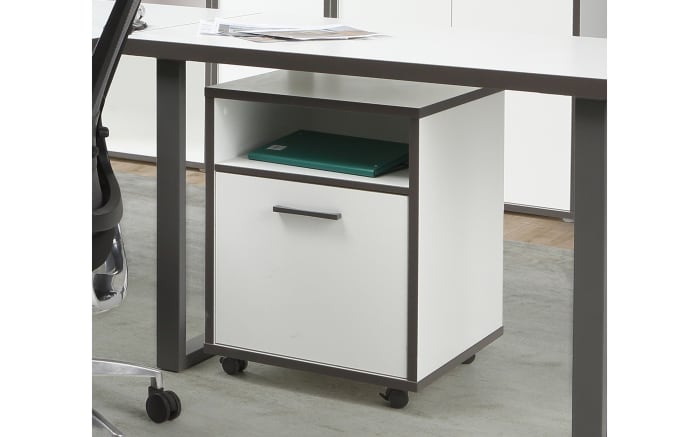 Rollcontainer Keflavik, grau/weiß-05