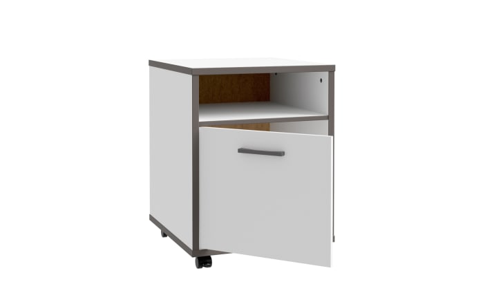 Rollcontainer Keflavik, grau/weiß-04