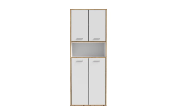 Regal Keflavik, weiß/Artisan Eiche-Nachbildung-02