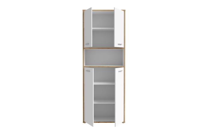 Regal Keflavik, weiß/Artisan Eiche-Nachbildung-04