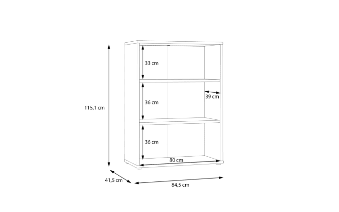 Kommode Keflavik, Artisan Eiche-Nachbildung/weiß-07