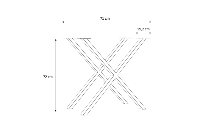 Metallfüße Tables, schwarz-05