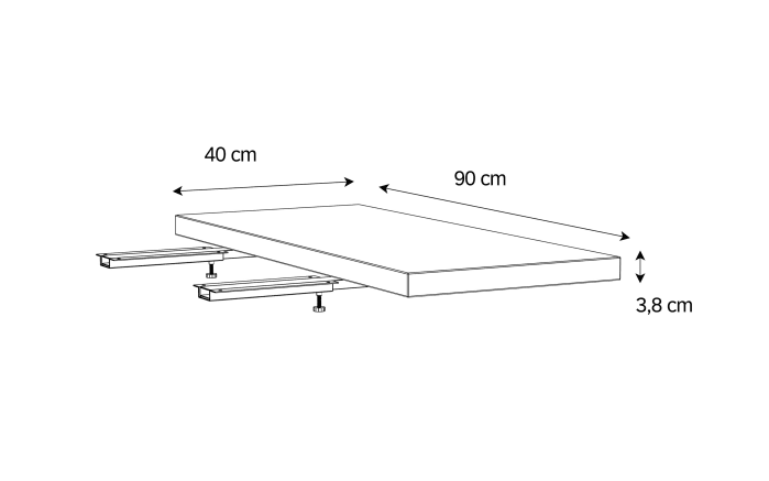 Erweiterungssystem Tables, weiß-06