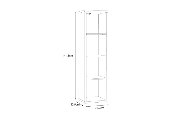 Regal Mauro, Beton-Nachbildung, 38,2 x 141,8 cm-04