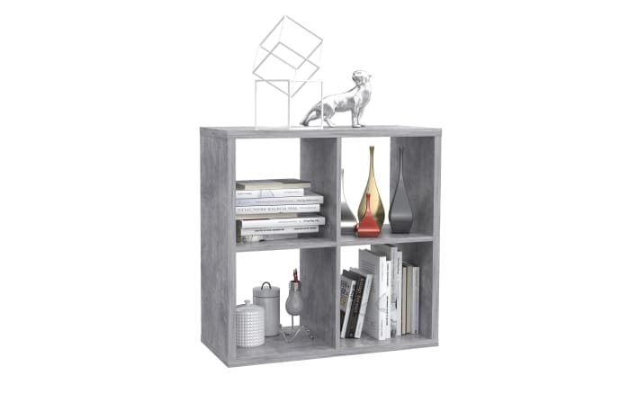Regal Mauro, Beton-Nachbildung, 72,7 x 72,8 cm-01