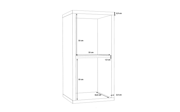 Regal Mauro, Sonoma Eiche-Nachbildung, 38,2 x 72,8 cm-05