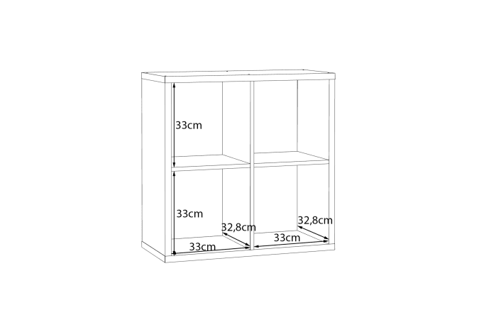Regal Mauro, Sonoma Eiche-Nachbildung, 72,7 x 72,8 cm-07