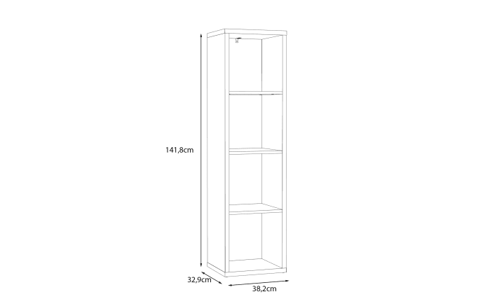 Regal Mauro, Sonoma Eiche-Nachbildung, 38,2 x 141,8 cm-04