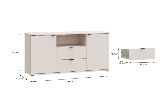 TV-Unterschrank Ganymede, sandfarbig, 63,1 cm-06
