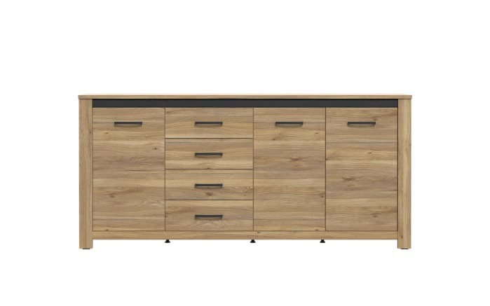 Kommode San Cayetano, Mauvella Eiche-Nachbildung, 206 cm-03
