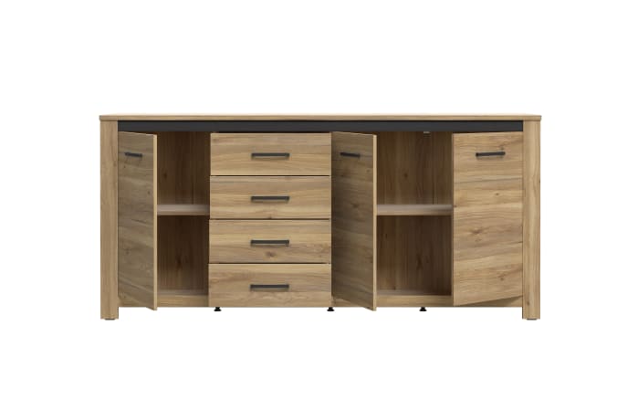 Kommode San Cayetano, Mauvella Eiche-Nachbildung, 206 cm-05