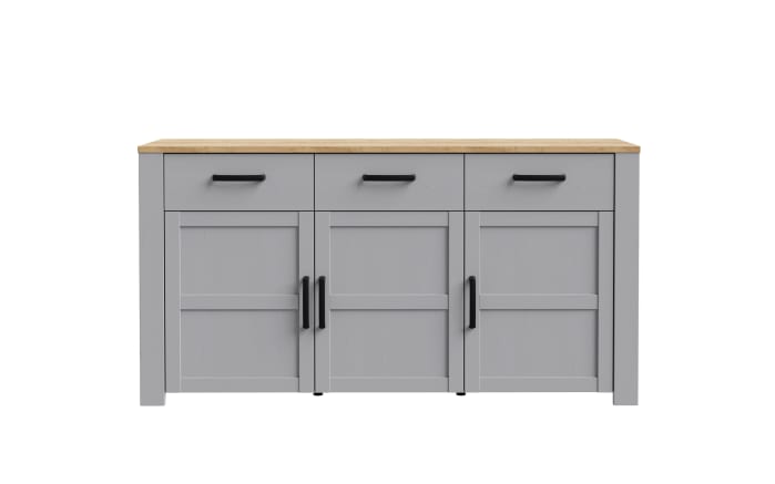 Sideboard Bohol, Riviera Eiche-Nachbildung/grau, 166,1 cm-02