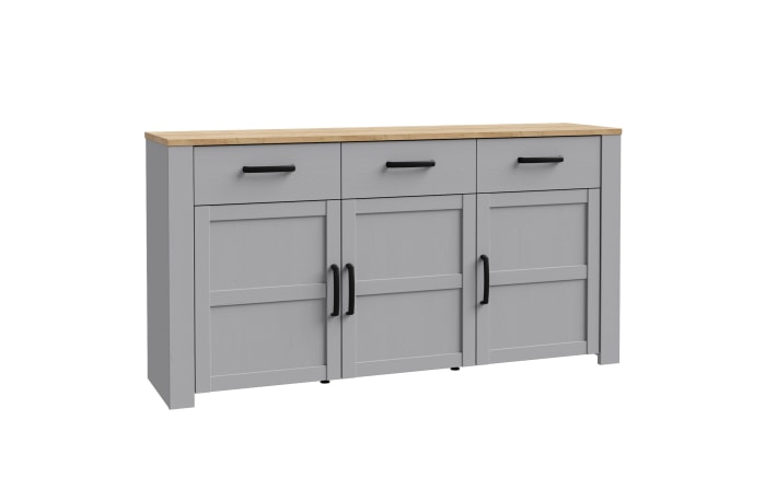 Sideboard Bohol, Riviera Eiche-Nachbildung/grau, 166,1 cm-03