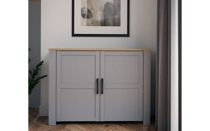 Sideboard Bohol, Riviera Eiche-Nachbildung/grau, 116,4 cm-01