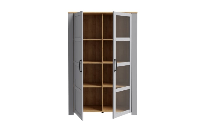 Vitrine Bohol, Riviera Eiche-Nachbildung/grau, 106,4 cm-05