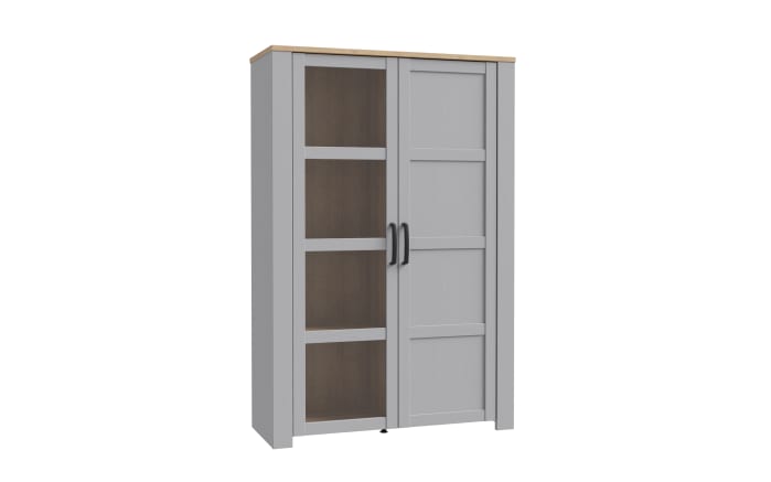 Vitrine Bohol, Riviera Eiche-Nachbildung/grau, 106,4 cm-02