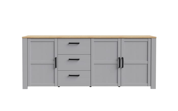 Sideboard Bohol, Riviera Eiche-Nachbildung/grau, 220,8 cm-03