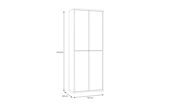 Schuhschrank Alice Springs, Artisan Eiche-Nachbildung, inkl. Push-to-Open Funktion-07