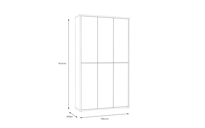 Schuhschrank Alice Springs, Artisan Eiche-Nachbildung/grau, inkl. Push-to-Open Funktion-06