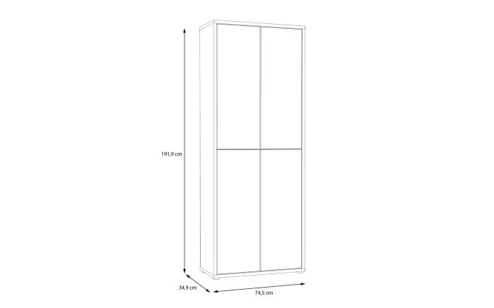 Schuhschrank Alice Springs, grau, inkl. Push-to-Open Funktion-08