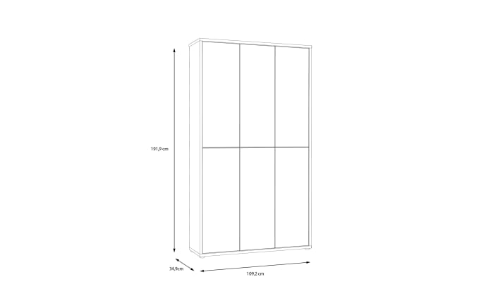 Schuhschrank Alice Springs, grau, inkl. Push-to-Open Funktion-07