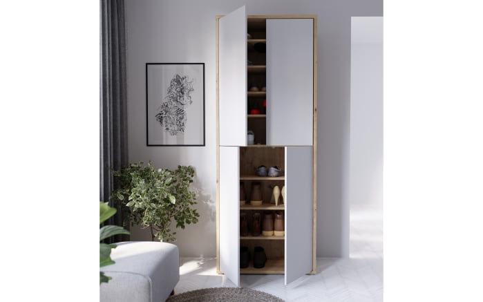 Schuhschrank Alice Springs, Artisan Eiche-Nachbildung, grau, inkl. Push-to-Open Funktion-02