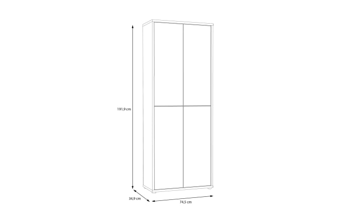 Schuhschrank Alice Springs, Artisan Eiche-Nachbildung/salbeigrün, inkl. Push-to-Open Funktion-06