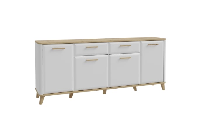 Sideboard Wardiol, Artisan Eiche-Nachbildung/weiß, 209,7 cm-02