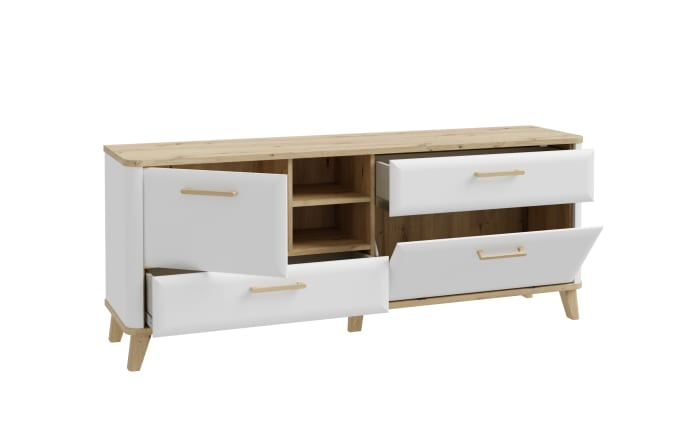 TV-Unterschrank Wardiol, Artisan Eiche-Nachbildung/weiß, 169,7 cm-05