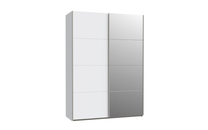 Kleiderschrank Schach & Matt 2, weiß/klar, 150,1 cm-02