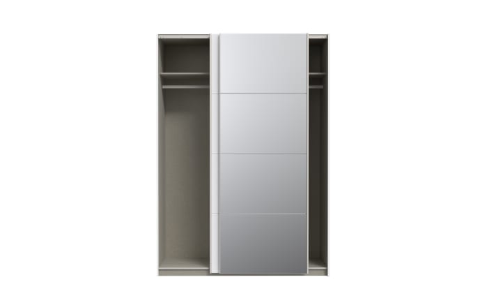 Kleiderschrank Schach & Matt 2, weiß/klar, 150,1 cm-04