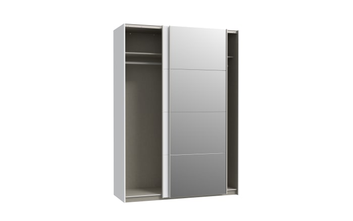 Kleiderschrank Schach & Matt 2, weiß/klar, 150,1 cm-05