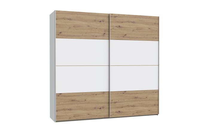 Kleiderschrank Schach & Matt 2, Artisan Eiche-Nachbildung/weiß, 220,1 cm-03