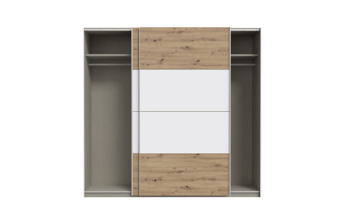 Kleiderschrank Schach & Matt 2, Artisan Eiche-Nachbildung/weiß, 220,1 cm-06
