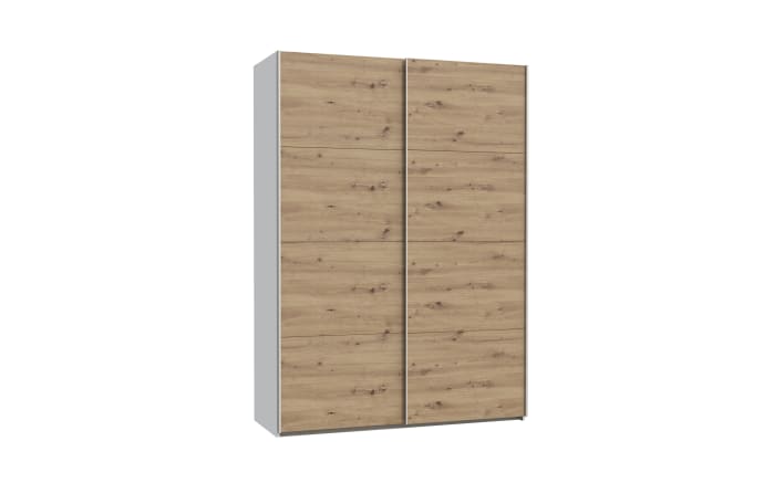 Kleiderschrank Schach & Matt 2, weiß/Artisan Eiche-Nachbildung, 150,1 cm-04
