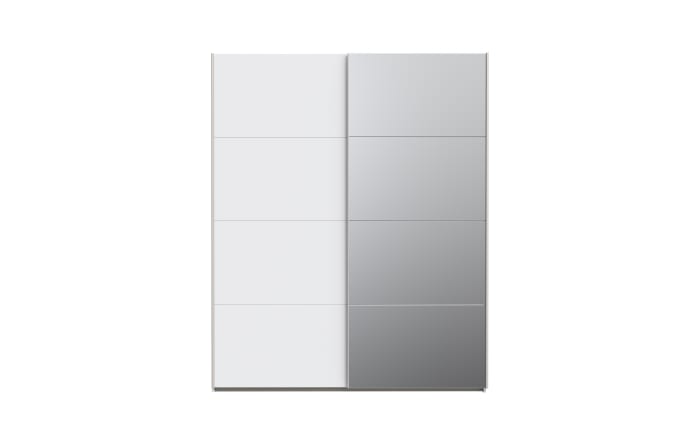 Kleiderschrank Schach & Matt 2, weiß/klar, 170,3 cm-03