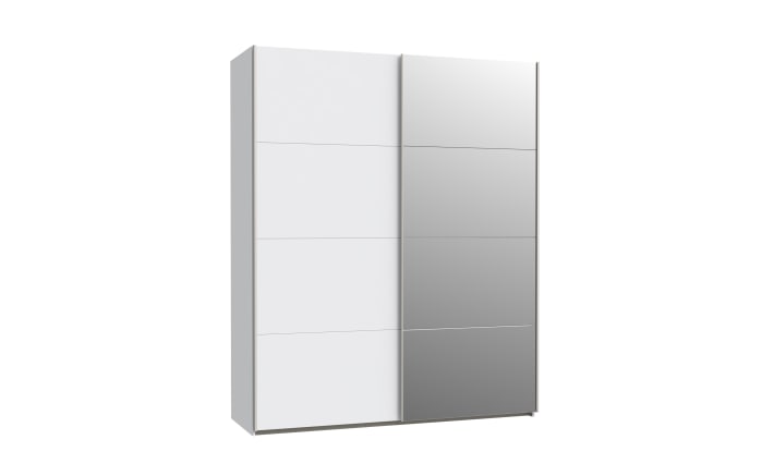 Kleiderschrank Schach & Matt 2, weiß/klar, 170,3 cm-02