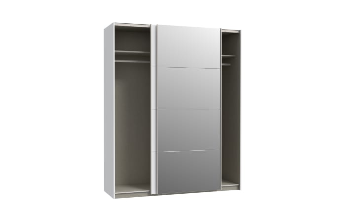 Kleiderschrank Schach & Matt 2, weiß/klar, 170,3 cm-04