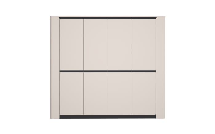 Kleiderschrank Vodol, sandfarbig/schwarz-03