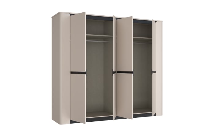 Kleiderschrank Vodol, sandfarbig/schwarz-04