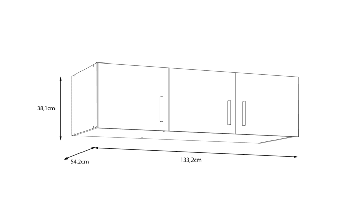 Schrankaufsatz Econobox2, Mauvelle Eiche-Nachbildung, 133,2 cm-06