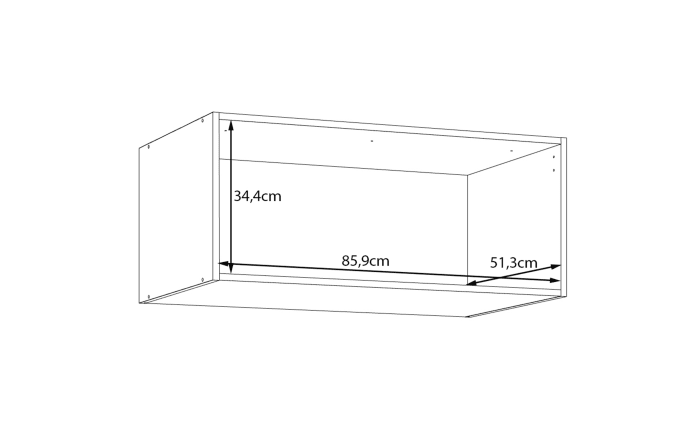 Schrankaufsatz Econobox2, Mauvelle Eiche-Nachbildung, 88,9 cm-06