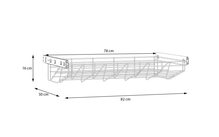 Schuhkorb Econobox2, grau, 82 x 16 cm-06