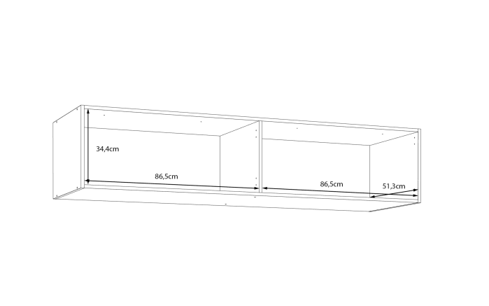 Schrankaufsatz Econobox2, Mauvelle Eiche-Nachbildung, 177,5 cm-07