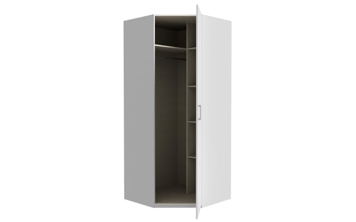 Eckkleiderschrank Econobox2, weiß, 89,5 cm-05