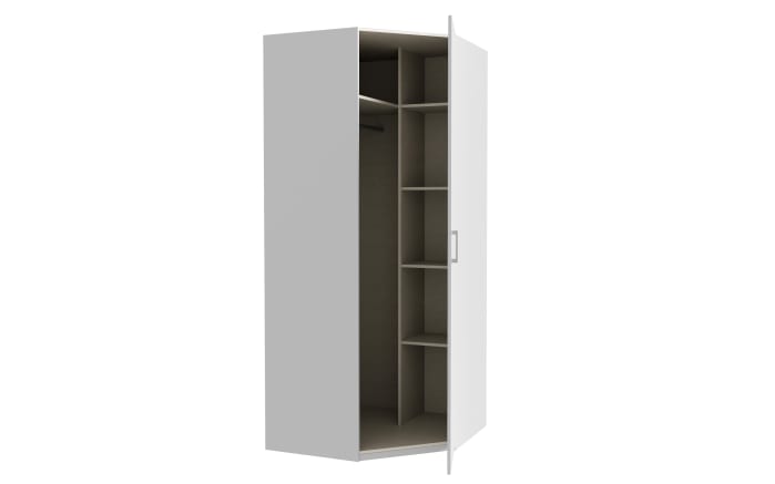 Eckkleiderschrank Econobox2, weiß, 89,5 cm-04