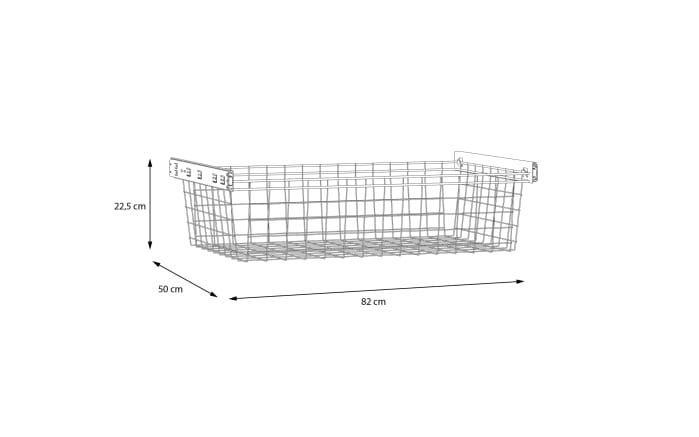 Wäschekorb Econobox2, grau, 82 x 22,5 cm-05