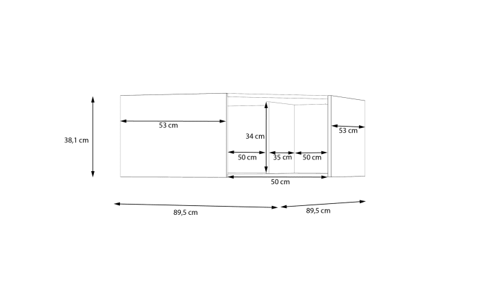 Eck-Schrankaufsatz Econobox2, weiß, 133,2 cm-07